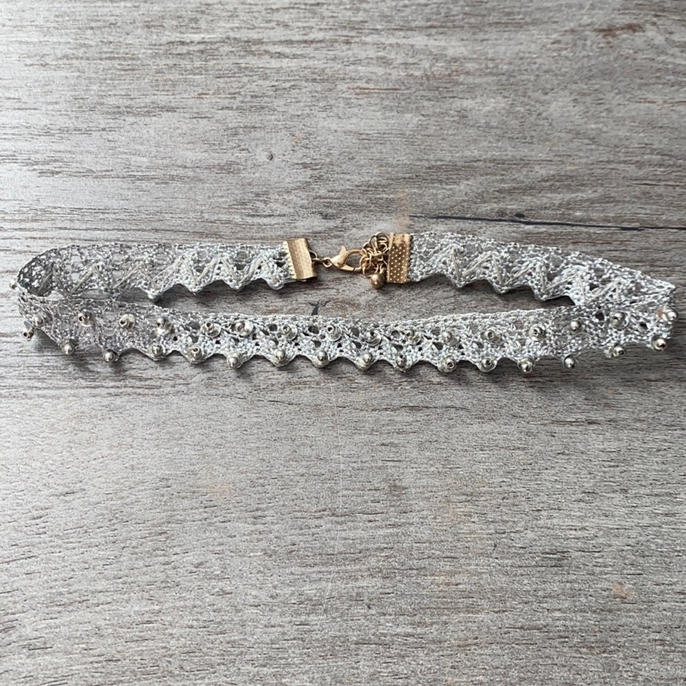 Silver Sparkly Choker NEW